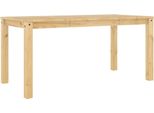 Vidaxl Tavolo Da Pranzo Panama 160X80X75 Cm In Legno Di Pino Massiccio