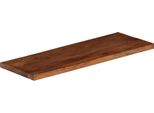 Vidaxl Piano Da Tavolo 80X20X2,5 Cm Rettangolare In Legno Massiccio Antico