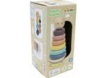 GroßHandel Gmbh - Ware Spielmaus Torre Di Impilamento In Legno, Silicone, 8 Pezzi