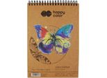 Quaderno A Spirale 170X250Mm 80 Fogli 70G Farfalla Happy Color
