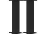 Vidaxl Supporto Per Piante 2 Pezzi Nero 30X30X95 Cm Materiale A Base Di Legno