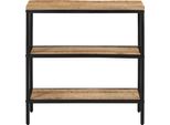 Vidaxl Tavolo Consolle 70X35X70 Cm Legno Massiccio Grezzo Mango