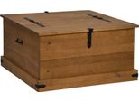 Vidaxl Cassapanca Halden 91X91X47 Cm In Legno Di Pino Massiccio