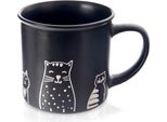 Tazza In Ceramica Gatti Neri 500 Ml