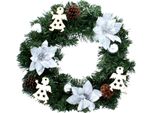 Aga Ghirlanda Di Natale 40 Cm Argento