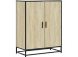 Vidaxl Scarpiera Rovere Sonoma 75X38X97,5 Cm Materiale Legno Metallo