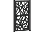 Vidaxl Cancello Da Giardino Nero 100X175 Cm In Acciaio Design Leggero