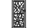 Vidaxl Cancello Da Giardino Nero 100X200 Cm In Acciaio Design Leggero