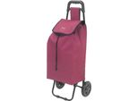 Metaltex 415205008 Carrello Spesa Daphne 40 Litri, Bordeaux, Con Borsa Ombrello / Carrello Spesa / Carrello Su Ruote