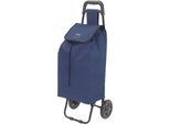Metaltex 415205009 Shopping - Trolley Daphne 40 Litri, Blu, Con Borsa Per Ombrelli / Carrello Della Spesa / Trolley