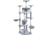 Aga Tiragraffi Per Gatti 200 Cm Bianco E Grigio