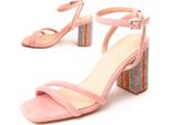 Sandalo Montevita Con Tacco Sanndarey7 Rosa