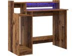 Vidaxl Scrivania Con Ripiano In Legno Di Recupero 97 X 45 X 90 Cm Materiale A Base Di Legno
