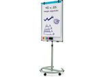 Costway Lavagna A Fogli Mobili 100X65Cm, Regolabile In Altezza 192Cm, Lavagna Mobile Con Supporto Rotondo, Magneti, Pennarelli E Cancellino, Lavabile A Secco