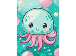 Pittura Con I Numeri Brushme 30X40 Cm Bambini Happy Medusa