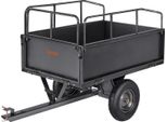 Vevor Rimorchio Ribaltabile, Portata 272 Kg, Rimorchio Per Trasporto ATV-UTV, Rimorchio Ribaltabile Per Traino Posteriore Con Pneumatici Da 40,64 Cm, Trazione Manuale O A Pedale, Rimorchio Da Cantiere Per Trattori Tosaerba