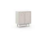 Cassettiera Mazoma MZ04 - Cashmere Con Maniglie Dorate - 80 Cm