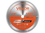 Lama Per Sega Circolare Vevor, Diametro 305 Mm, 100 Denti Affilati In Lega, Montaggio 25,4 Mm, Finitura Fine, Lama Da Taglio In Alluminio Per Sega Circolare, Con Estrattori Di Calore A Riduzione Del Rumore, Per Il Taglio Di Acciaio E Metallo