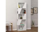 Libreria 5 Ripiani Frame 54X168 Colore Bianco