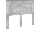 Vidaxl Testiera Con Testata Grigio Cemento 135 Cm Materiale A Base Di Legno