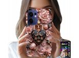 Custodia Per Oppo Find X5 Lite - Motivi Femminili Lucchetto Cuore Custodia + Vetro