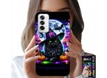 Custodia Per Oppo Reno12 5G - Gatto Nero Halloween Salem Zucca Motivi