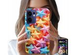 Custodia Per Oppo Find X5 Lite - Stelle Colorate Custodia A Stella + Pellicola Protettiva