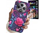 Custodia Per Oppo Reno12 F / 12Fs 5G - Cuore, Rosa, Adolescente Custodia + Vetro