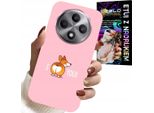 Custodia Per Oppo Reno12 F / 12Fs 5G - Divertenti Motivi I Love You Cagnolino Custodia