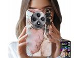 Custodia Per Oppo Reno12 F / 12Fs 5G - Elegante Marmo, Motivi Alla Moda + Vetro