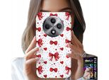 Custodia Per Oppo Reno12 F / 12Fs 5G - Nastri Rossi Nastro Motivi Alla Moda