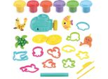 Playgo Set Di Argilla Per Le Profondità Del Mare - 6 Vasi Di Argilla