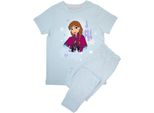 Frozen - Pigiama Con Pantaloni Lunghi Con Motivo A Stelle Per Bambine BI55483 (110) (Azzurro)