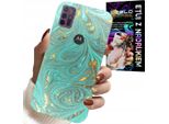 Custodia Per Motorola Moto G10 / G30 - Motivi Marmorizzati + Vetro Temperato