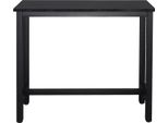 Tavolo Da Bar - Tavolo Alto Da Banco - Dimensioni 120X40X100 Cm - Struttura In Metallo - Piano In Mdf Da 2,5 Cm - Poggiapiedi - Fino A 100 Kg - Per 2 Persone - Nero