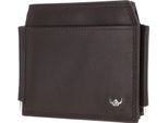 Golden Head Pelle Fermasoldi Portacarte Polo Rfid Protect Clip-Scheintasche 1923 Dunkelbraun Marrone Scuro