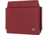 Golden Head Pelle Fermasoldi Portacarte Polo Rfid Protect Clip-Scheintasche 1923 Rot Rosso Scuro