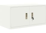 Vidaxl Armadio Contenitore Bianco 80 X 40 X 40 Cm Acciaio Laminato A Freddo