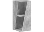 Vidaxl Scaffale Laterale In Cemento Grigio 33 X 32 X 70,5 Cm Materiale Ligneo