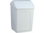 Cestino Denox Con Coperchio Incernierato 55L Bianco