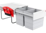 Cestino Hailo 3641221 Tr Swing Tandem Salvaspazio H 2X 20 Litri