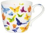 KÖNitz 1120572705 Mug Butterfly 450 Ml Porcellana Bone China / Farfalle Colorate