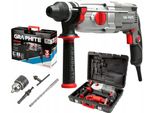Martello Rotante Sds-Plus Graphite - 3,4 Joule - 900 W - Velocità 0-950 Giri/Min - Cavo Da 3 M E Capacità Di Foratura Di 30 Mm - Con Valigetta, Punta E Adattatore