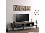 [Mobile Tv Oppdal 45X154X37Cm Color Antracite E Noce