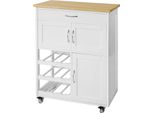 Sobuy Carrello Da Cucina Rotolante, Mobile Da Cucina Su Ruote L67Cmxh87Cmxd37Cm