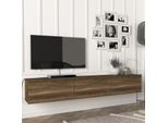 [Mobile Tv Galleggiante Vihti 180X31X29,5 Cm Color Noce