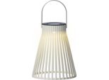 Luce Solare Da Giardino Lanterna Led 14X18Cm Plastica Bianca / Bianco Caldo