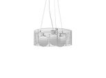 Gabbia - Lampada A Sospensione In Metallo Bianco