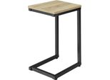 Tavolino Sobuy | Metallo | Tavolino Da Caffè | Tavolino Per Laptop | Mdf/Nero