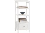 Sobuy Tavolino Alto Tavolino Portaoggetti Per Soggiorno Ufficio Cucina In 3 Livelli Con 1 Cassetto - 30X28X74Cm